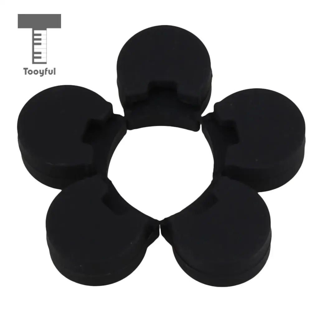 5pcs Thickness 10mm Black Rubber Clarinet Oboe Thumb Rest Cushion Pad Protector Comfortable Woodwind Instrument Parts