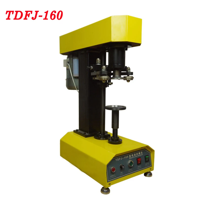 TDFJ-160 Desk-top automatic container capping machine cans sealing machine paper cans PET plastic tank cover pot metal machine