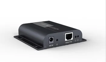

New HDbitT HDMI extender IR over routers by cat6/7 cable up to 120M(receiver only) supports 1 TX to N RX LKV383