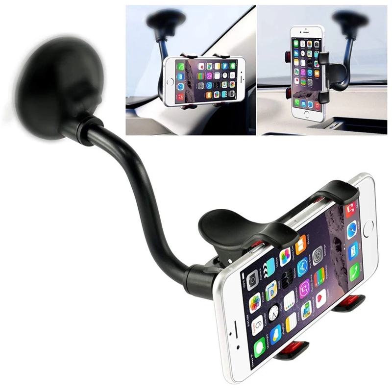 

Car Phone Holder For iPhone X XS MAX Samsung Dashboard Windshield 360 Degree Sucker Suction Mount Car Mobile Phone Holder Stand