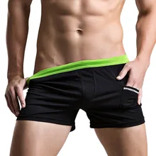 Супер боди бренд мужские боксеры шорты Нижнее белье с заниженной талией Карманный Дизайн домашняя одежда для отдыха