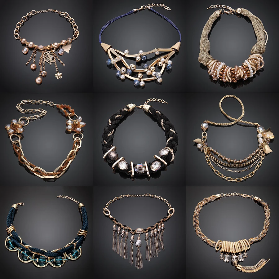 

10 Pcs /lot new fashion 2019 women luxury necklace top quality pendant jewelry women necklace wholesale