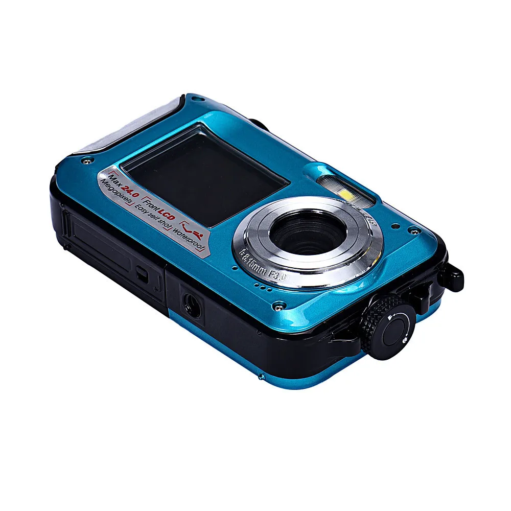 Double Screen Waterproof Camera 24MP 16x Digital Zoom Dive Camera US