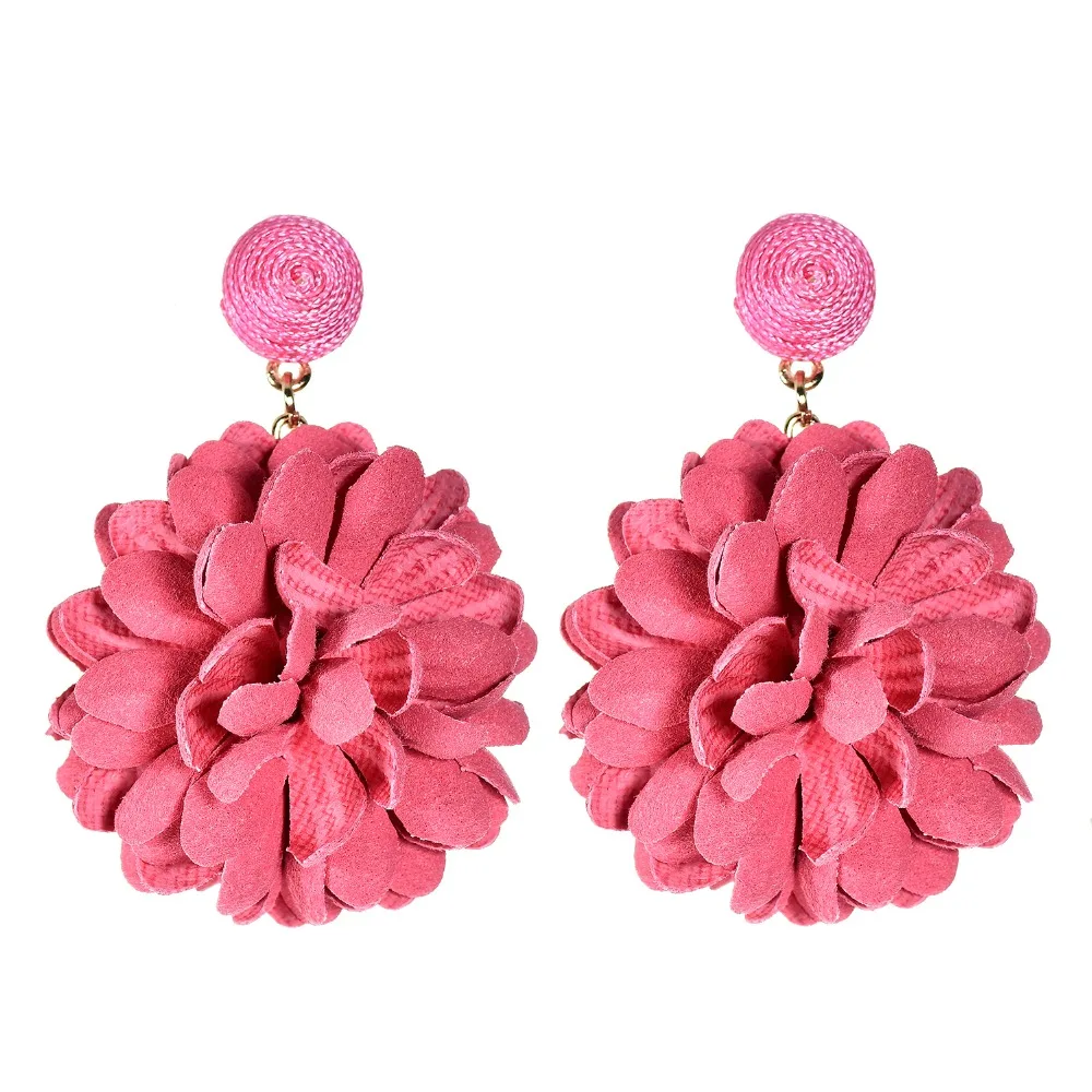 Buy Onnea New Fashion Vintage Flower Statement Earrings for Women Girls Pink