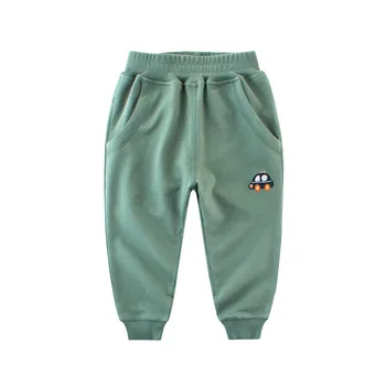 

Spring boy Sports pants cotton Cartoon Dinosaurs cars baby trousers Leisure children clothing 2-10Y Wholesale kids tracksuits
