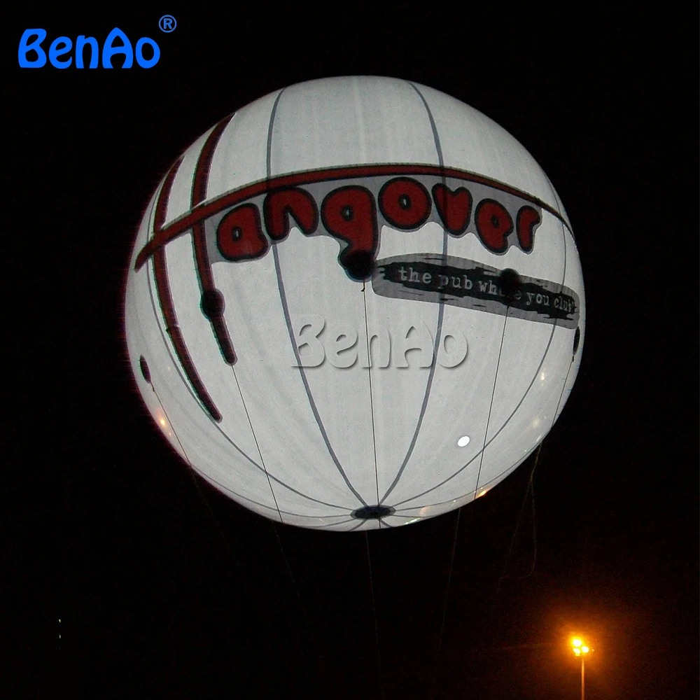 AO080 BENAO 3 m Inflatable Helium Balloon Giant White Custom Inflatable