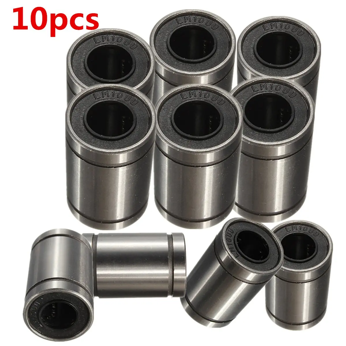 

1pc LM10UU 10mm Linear Ball Bearing Roller Linear Bushing 10x19x29mm Durable High Quality