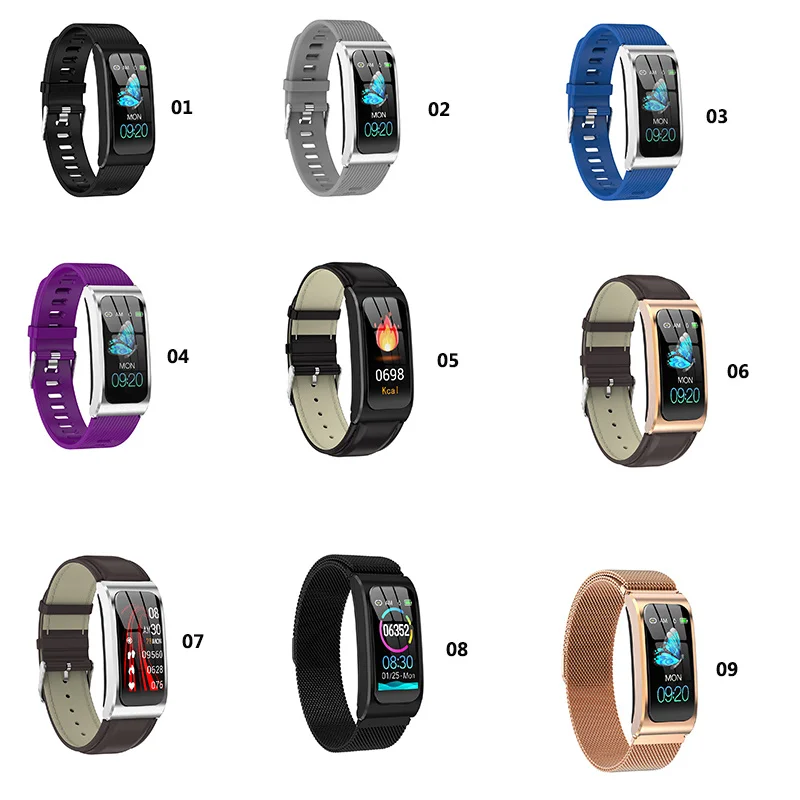 

Smart Bracelet AK12 Color Screen Waterproof Women's Watch Sphygmomanometer Menstrual Cycle Activity Monitor for Smart Phone