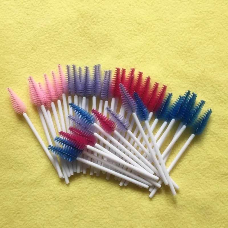 

1000 Pcs/ Lot  Disposable Eyelash Brushes Make-up tools Applicators Eyelash  Mascara Wand Makeup Cosmetic Tools free Shipping