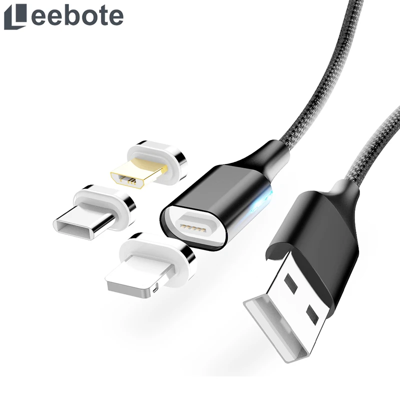 Leebote Led USB Cable Android Micro USB Type C Phone Charger Cable for Xiaomi Samsung