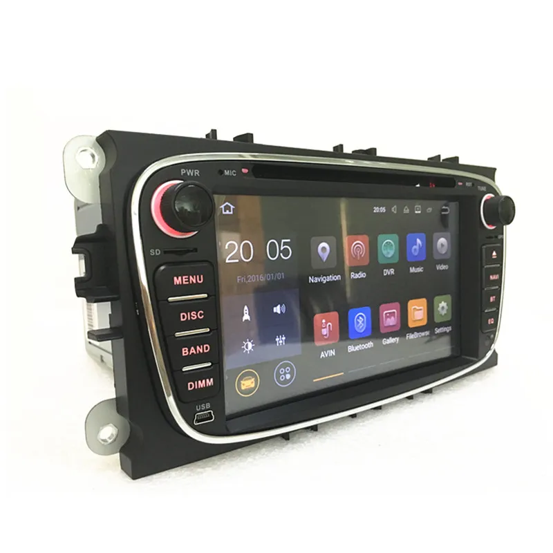 Top 2Din Android Quad Core Car DVD GPS Navigation for Ford Mondeo S-Max Cmax Focus Radio Head Unit 3G 4G 3