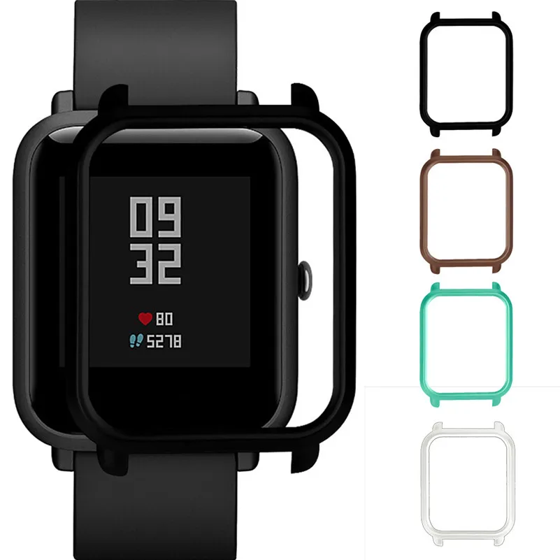 Slim Fashion Frame PC Case Cover Protect Shell For Xiaomi Huami Amazfit Bip Younth Watch Dropshipping /D | Наручные часы