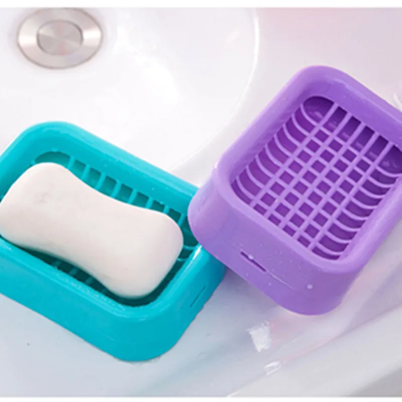 XUNZHE 1 шт. пластиковый двойной Контейнер Чехол мыльница слой мыльница для ванной комнанты футляр для хранения Сетчатое мыло для творчества