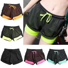 5 цветов, летние быстросохнущие женские шорты для фитнеса, профессиональные женские шорты