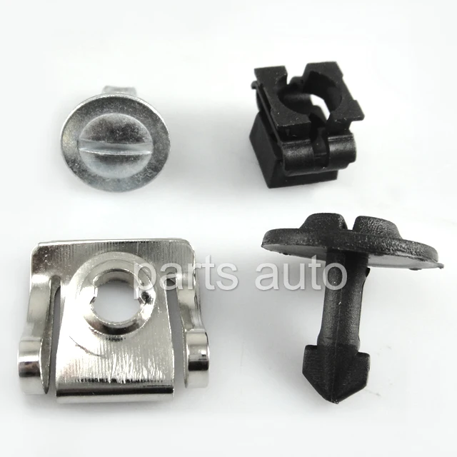 Set Of Under Engine Cover Clips Spoiler Pin Nut Kit For Audi A4 A6 For