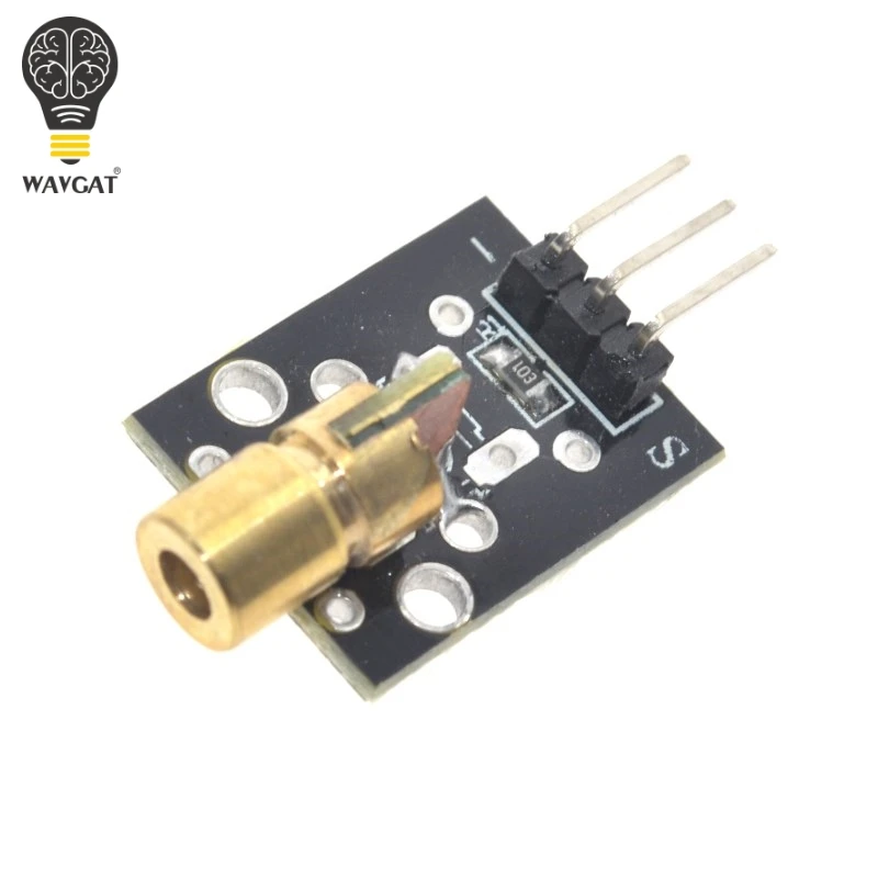 

Smart Electronics New KY-008 3pin 650nm Red Laser Transmitter Dot Diode Copper Head Module for Arduino AVR PIC DIY Free Shipping