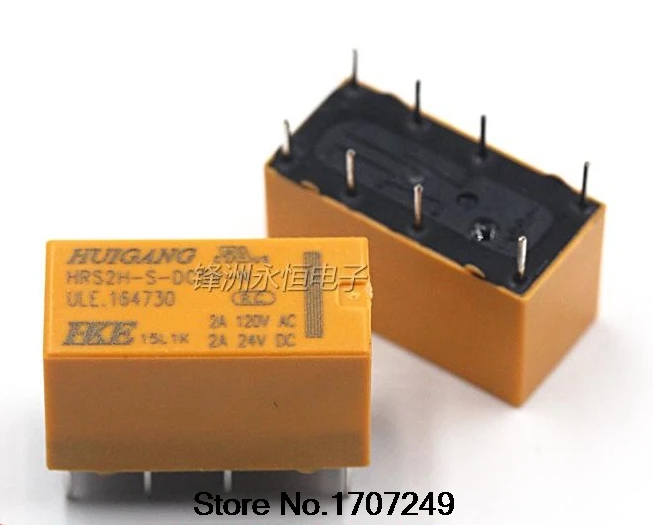 Free Shipping 100PCS HKE PCB signal relay HRS2H-S-DC5V-N HRS2H-S-DC12V-N HRS2H-S-DC24V-N HRS2H-S DC5V/12V/24V 8PIN Power Relay |