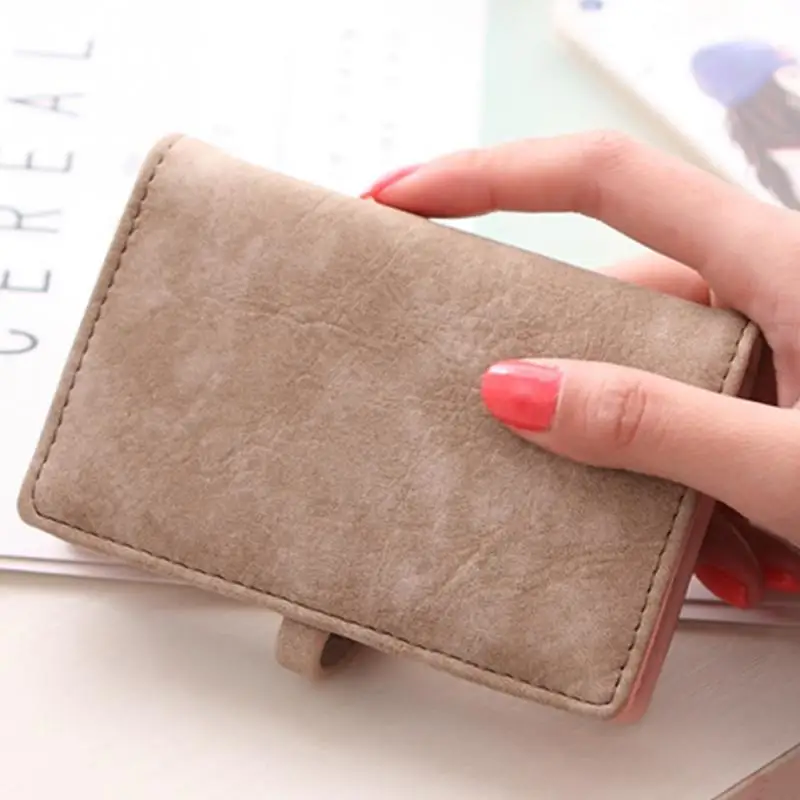 Женский кошелек для кредиток две складывающаяся застежка длинный дизайн в виде кошелька, с карманом для карточек женский держатель для