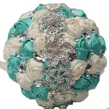 Невесты Высококачественная лента европейские и американские свадебные искусственные розы портбукет с цветами 18 см