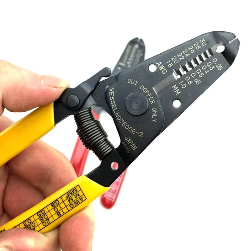 VESSEL 3500E-6 Wire Stripper Tool - For IV & KIV Wires, With Scale And Spring - View #2