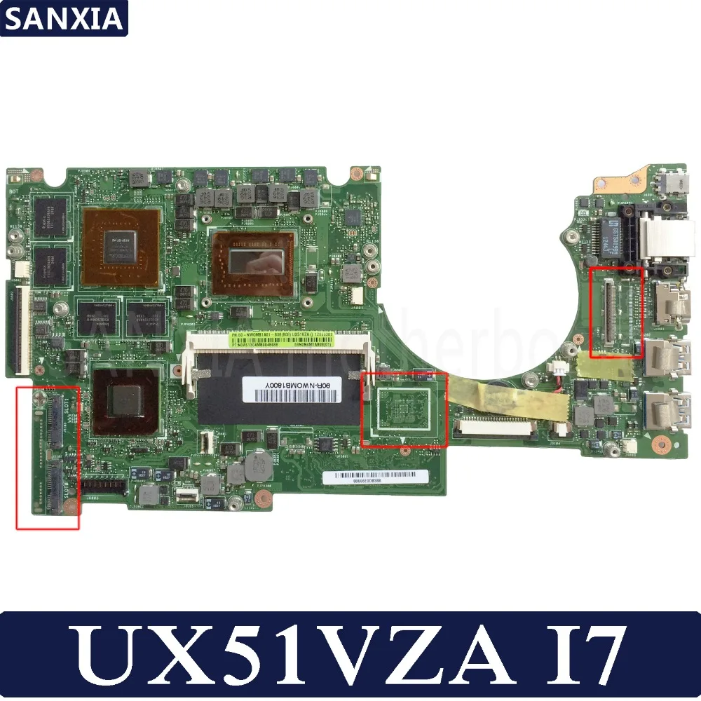 

KEFU UX51VZ Laptop motherboard for ASUS UX51VZ UX51VZA U500VZ U500V U500 Test original mainboard I7-3612QM