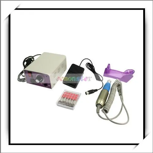 Free Shipping,Electric Nail Drill With 6 Bits and Foot Pedal,Good and