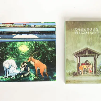 30 шт. милые открытки с Китом s Hayao Miyazaki масло открытка картина милая мультяшная