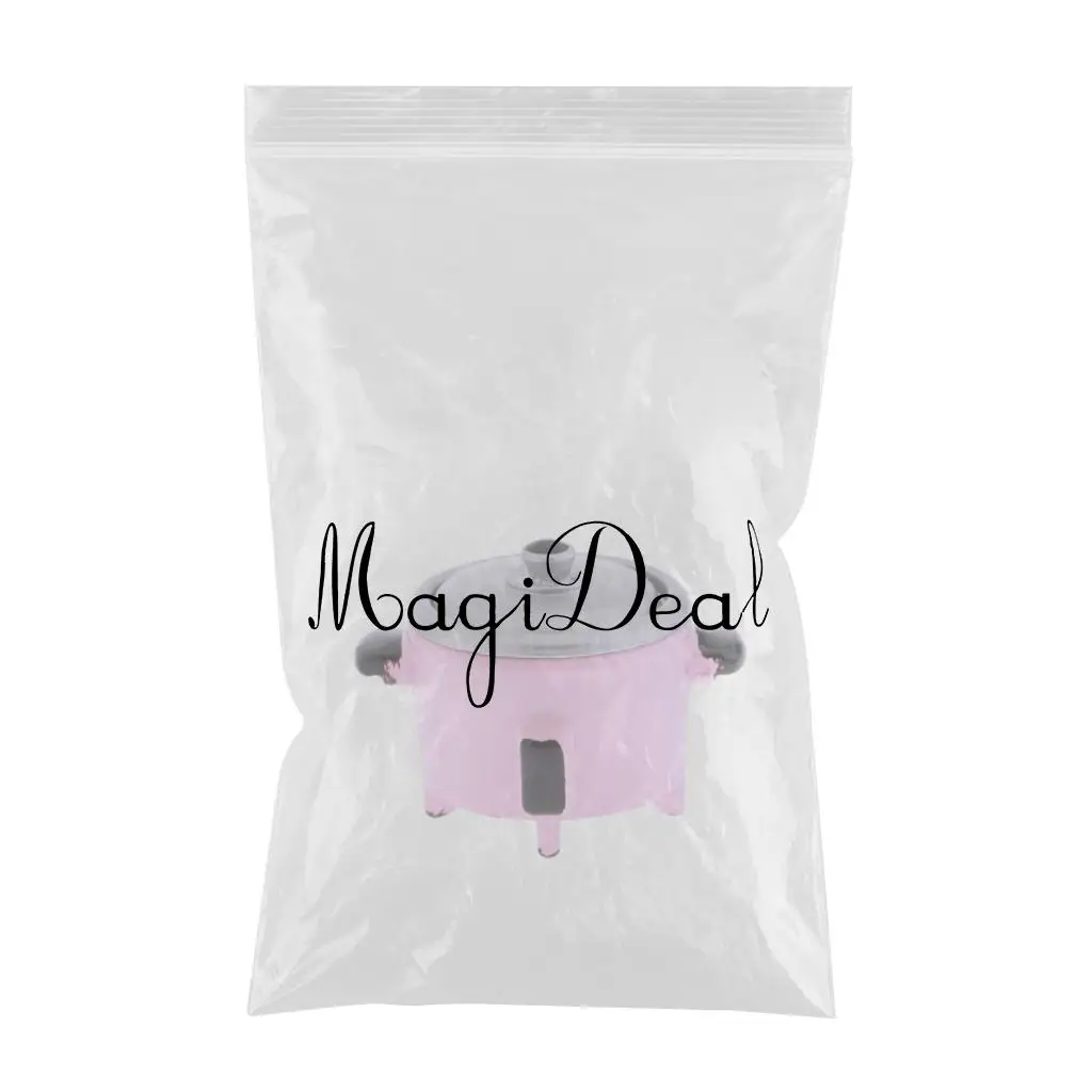 MagiDeal 1:12 Dollhouse Miniature Cookware Mini Electric Rice Cooker Accessory Pink