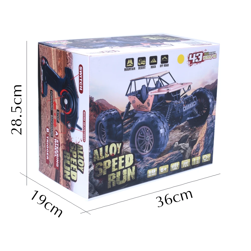 EBOYU 8822G RC автомобиль 1/12 2WD 2,4 Ghz высокая скорость RC внедорожный рок гусеничная игрушка автомобиль грузовик электрический пульт дистанционного управления быстрый гоночный автомобиль