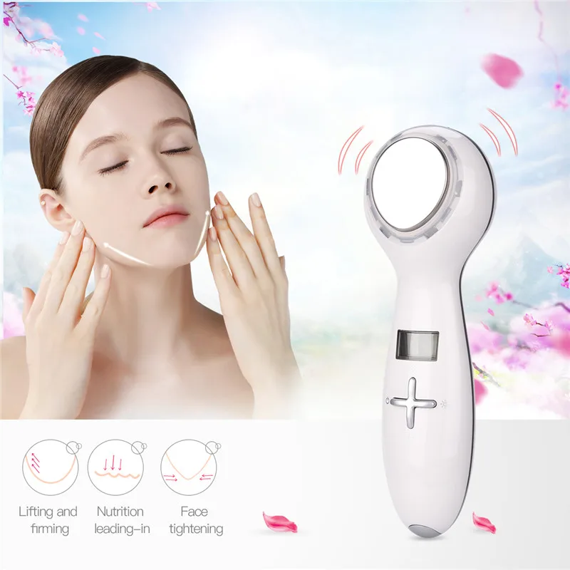Portable Hot and Cold Hammer Face Massager Vibration Facial Scrubber