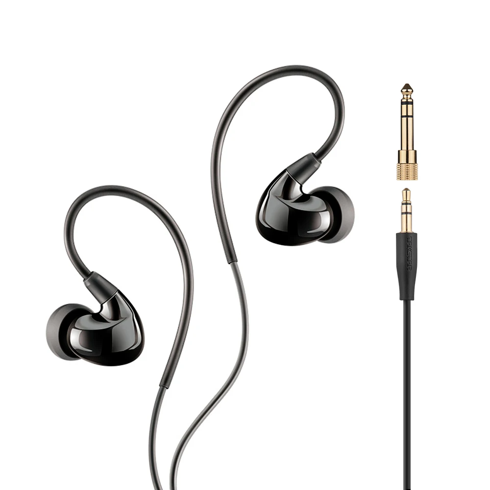 

TAKSTAR TS-2260 In Ear Headphones Wired Noise Cancelling Earbuds with 6.3mm Interface Adapter for Recording Eletric Accessories