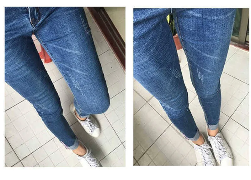 Уличная мода, джинсы размера плюс 5XL, женские узкие джинсы для мамы, повседневные джинсовые штаны с эффектом пуш-ап, женские узкие брюки-карандаш с талией, 5xl