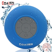 

COALIEN Waterproof Bluetooth Speaker Outdoor Mini Wireless Portable Handsfree Microphone Speaker Bathroom Subwoofer Loudspeaker