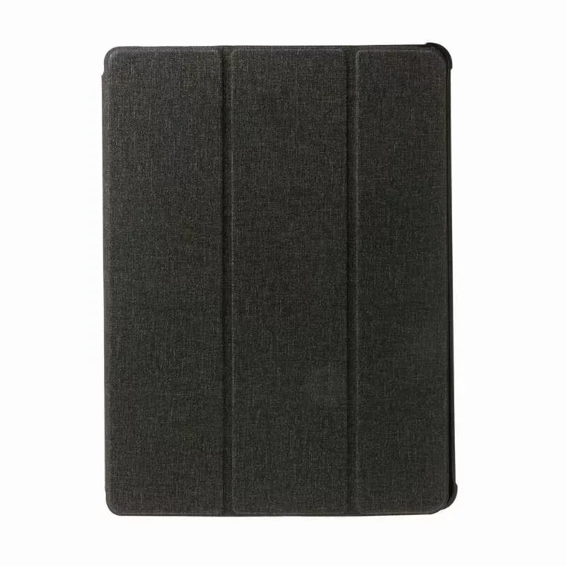 Тонкая Раскрашенная из искусственной кожи чехол для Apple iPad 9,7 с карандашом держатель для iPad Air 1/2 9,7 дюймов чехол для планшета+ защитная пленка - Цвет: Черный