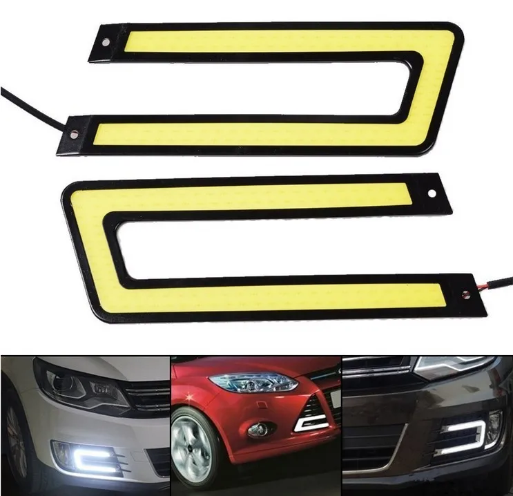 

Automobile LED Ultra-thin Waterproof U-type High definition COB General Daytime Driving Lamp