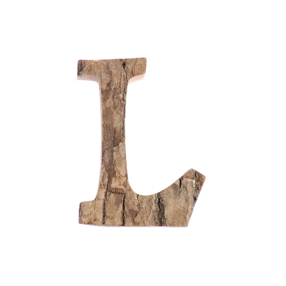 DIY деревянные буквы ремесла Алфавит искусство украшение для ретро дерево украшение для стен, для бара паба офис Свадьба Вечеринка винтажный домашний декор - Цвет: L