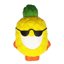 Мягкие Мультяшные ананасы, медленно растущие игрушечные фрукты,, мягкие игрушки для детей, ароматизированный гигантский фрукт для сжимания, игрушки