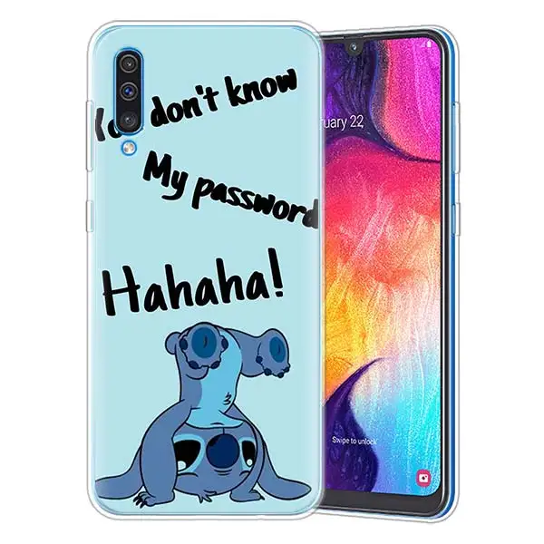 07 С рисунком из мультфильма «Лило Стич» силиконовые чехлы для samsung Galaxy A71 A51 A90 5G A10 A30 A40 A50 A70 A6 A7 A8+ A9 M30 M50 мягкие чехлы для телефонов - Цвет: 07
