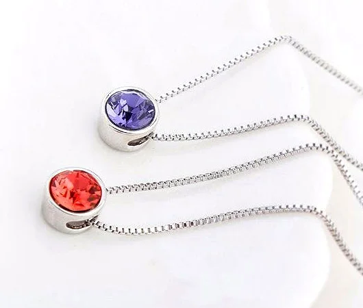 Новинка оригинальные кристаллы от Swarovski подвеска ожерелье для женщин коробка