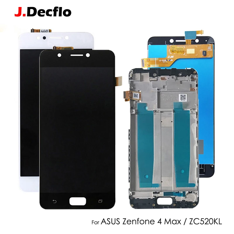 

Original Replacement For Asus Zenfone 4 Max ZC520KL LCD Display Touch Screen Digitizer Assembly With Frame Black White 5.2''