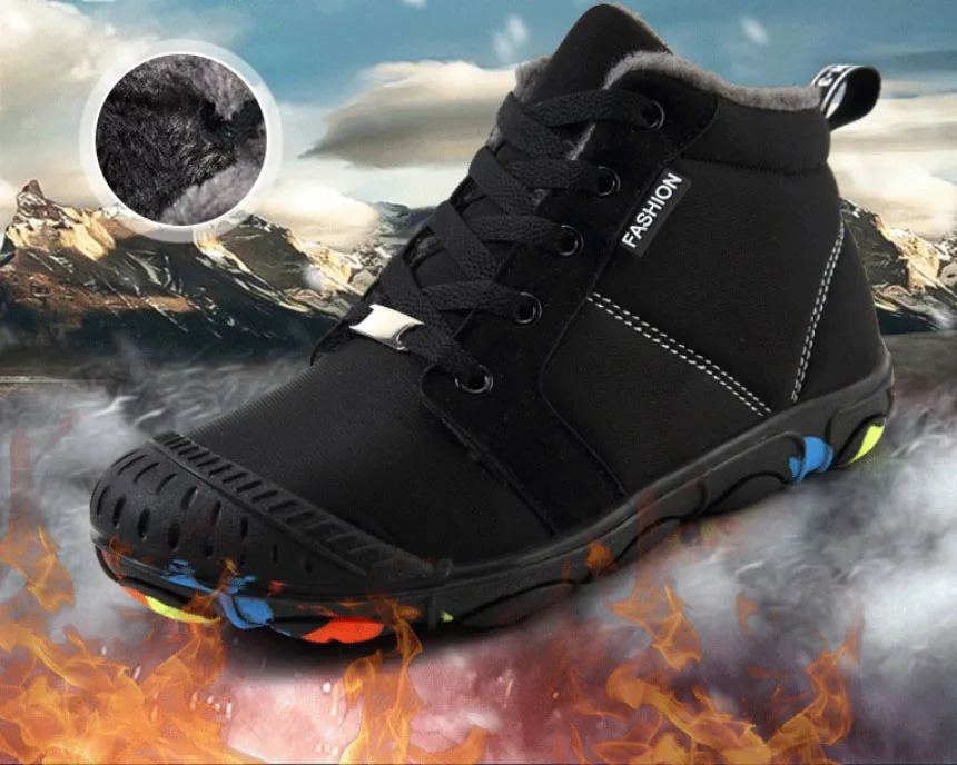 Children's camouflage snow boots-9