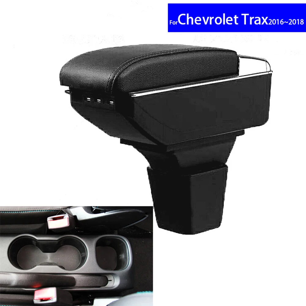 Leather Car Interior Parts Center Console Armrest Box for Chevrolet Trax 2016 2017 2018Auto Armrests Stroage with USB CUP Holder Leather Car Interior Parts Center Console Armrest Box for Chevrolet Trax 2016 2017 2018Auto Armrests Stroage with USB CUP Holder
