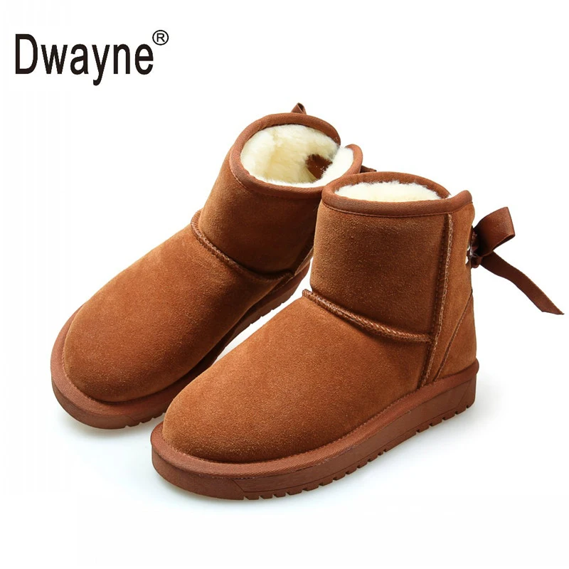 

Genuine Leather Snow boots Women Boots zapatos mujer Ankle Boots for Women Winter Boots botas femininas Winter Shoes SN370-85