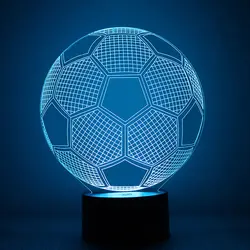 Креативная 3D иллюзия Лампа Йога Футбол обесцвечивание сенсорная атмосфера Новинка