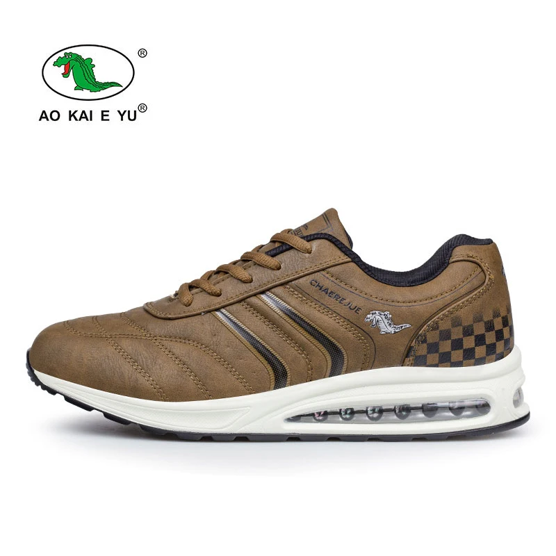 ФОТО Men running shoes for men sneakers Outdoor sport shoes men Lace up Comfortable athletic walking shoes zapatillas Free shipping