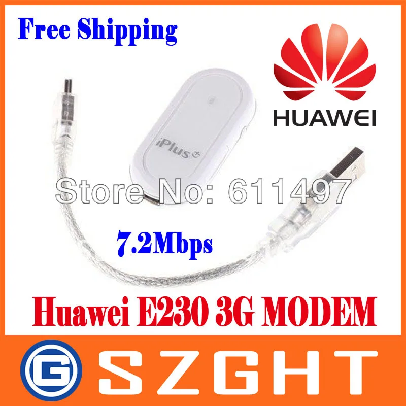 Разблокирована Huawei E230 HSDPA USB 3G модем 7.2 Мбит/с PK E220 E1750 E226 E367