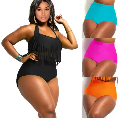 

Women High Waisted Shorts Summer Solid Beach Bottoms Plus Size Black