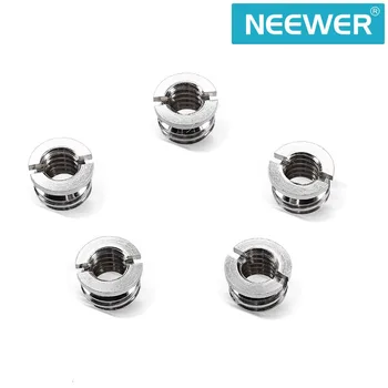 

Neewer 5 Pieces Metal 1/4" to 3/8" convert screw adapter reducer bushing for Camera Tripod Monopod Ballhead