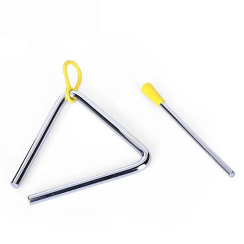 

1pc new 4/5/6/7/8 Inch Triangle Orff Musical Instruments Band Percussion Educational Musical Triangolo For Children