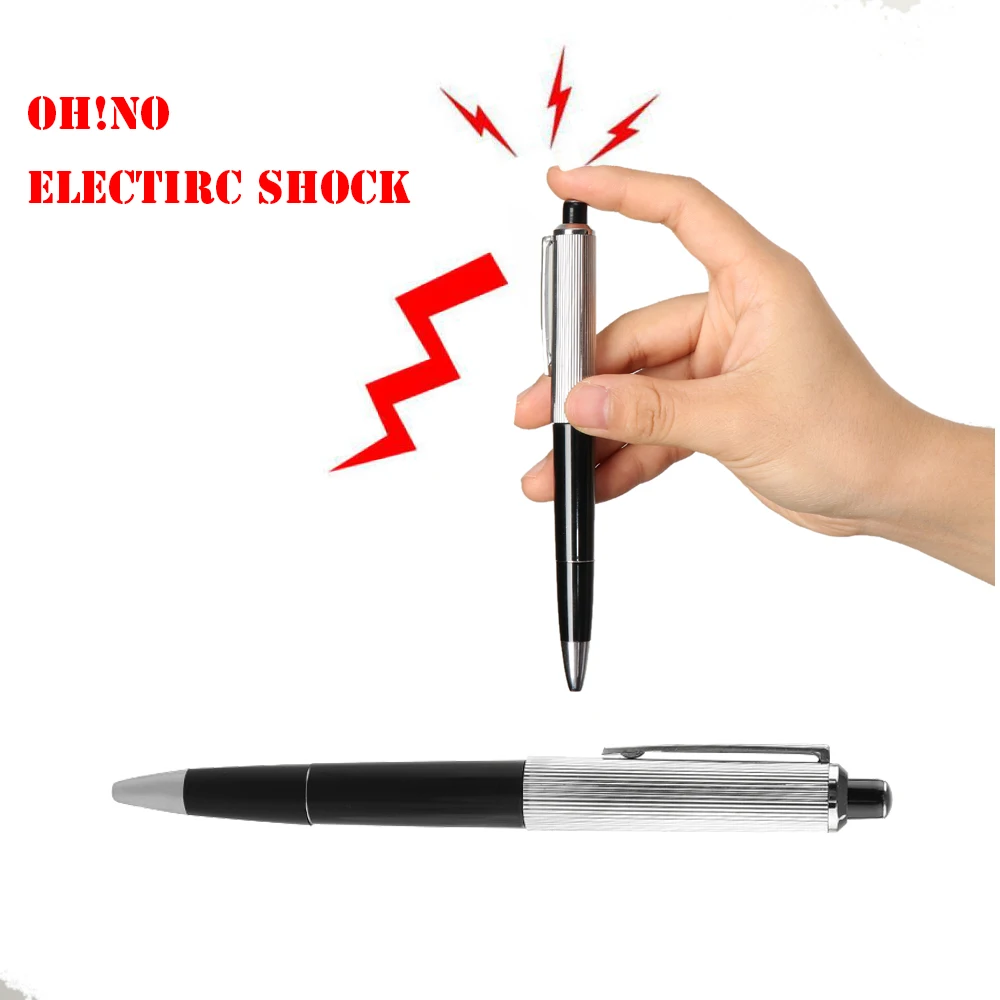 4 Pcs Tricky Pen Fun Novelty Electric Shocking Pens Writing